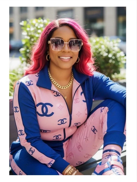 SUNGLASSES: Luxury Pink Ombré & Golden Gradient Oversized w/Monogram, NWOT - Picture 6 of 17